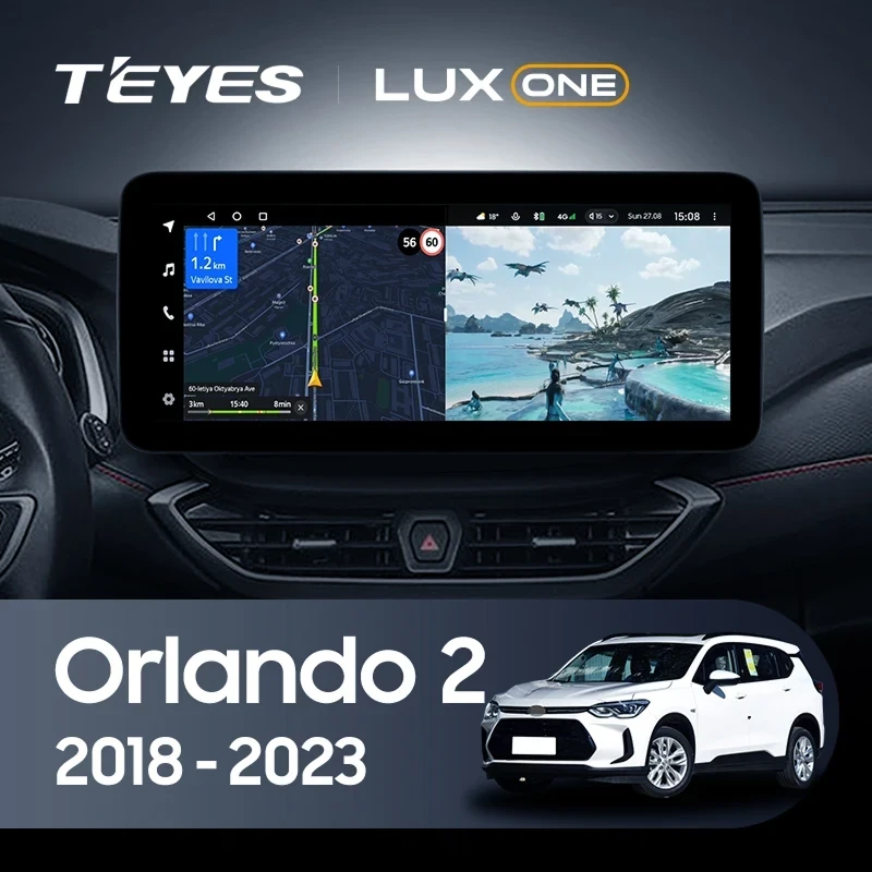 Штатная магнитола Teyes LUX ONE 4/64 Chevrolet Orlando 2 (2018-2023) Тип-B