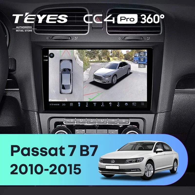 Штатная магнитола Teyes CC4 Pro 360 12/256 Volkswagen Passat 7 B7 (2010-2015)