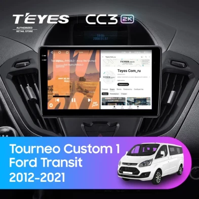 Штатная магнитола Teyes CC3 2K 4/64 Ford Transit (2012-2021) F2 (0din)