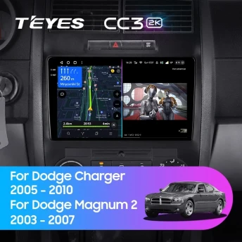 Штатная магнитола Teyes CC3 2K 4/64 Dodge Magnum 2 (2003-2007)