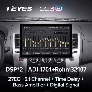 Штатная магнитола Teyes CC3 2K 4/32 Mitsubishi Pajero Sport 2 (2008-2016) (13")