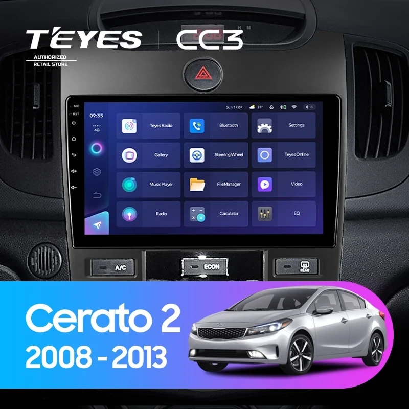 Штатная магнитола Teyes CC3 4/32 Kia Cerato 2 TD (2008-2013) F4