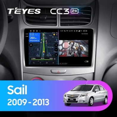 Штатная магнитола Teyes CC3 2K 4/32 Chevrolet Sail (2009-2013)