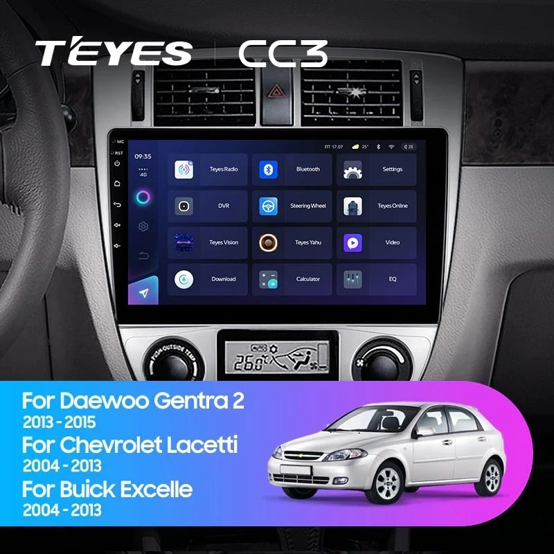 Штатная магнитола Teyes CC3 4/32 Chevrolet Lacetti J200 (2004-2013) F2