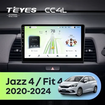 Штатная магнитола Teyes CC4L 6/64 Honda Jazz 4 (2020-2024) Тип-A Правый руль