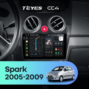 Штатная магнитола Teyes CC4 8/128 Chevrolet Spark M200 (2005-2009)