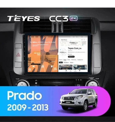 Штатная магнитола Teyes CC3 2K 4/32 Toyota Land Cruiser Prado 150 (2009-2013) F2 Тип-A (11")