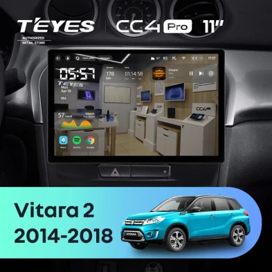 Штатная магнитола Teyes CC4 Pro 8/128 Suzuki Vitara 2 (2014-2018) (11")