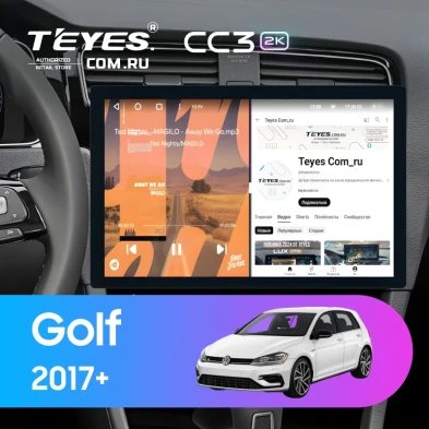 Штатная магнитола Teyes CC3 2K 4/64 Volkswagen Golf 2017+ (13")