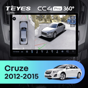 Штатная магнитола Teyes CC4 Pro 360 12/256 Chevrolet Cruze J300 J308 (2012-2015) F3 (13")