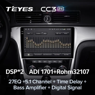 Штатная магнитола Teyes CC3 2K 4/32 Volkswagen Passat 7 B7 NMS (2015-2018) F2