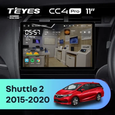 Штатная магнитола Teyes CC4 Pro 12/256 Honda Shuttle 2 (2015-2020) Правый руль (11")