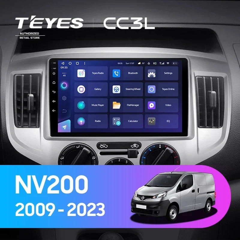 Штатная магнитола Teyes CC3L 4/32 Nissan NV200 M20 (2009-2023) F1