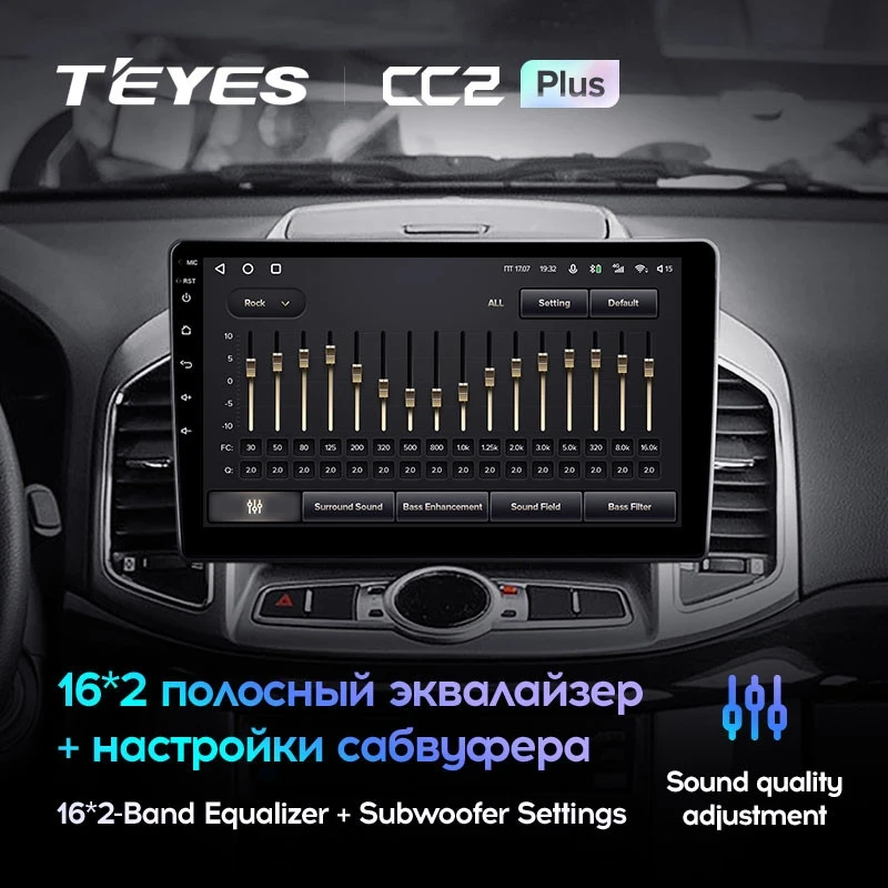 Штатная магнитола Teyes CC2 Plus 4/32 Chevrolet Captiva 1 (2011-2016) F2