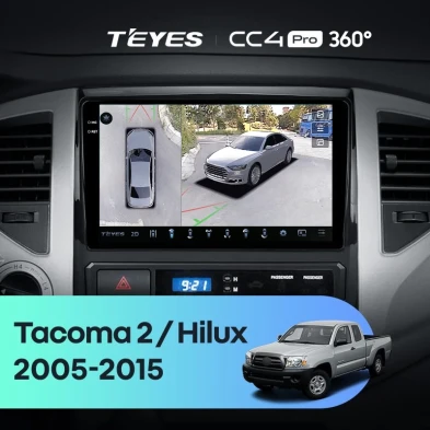 Штатная магнитола Teyes CC4 Pro 360 8/128 Toyota Tacoma 2 (2005-2015)