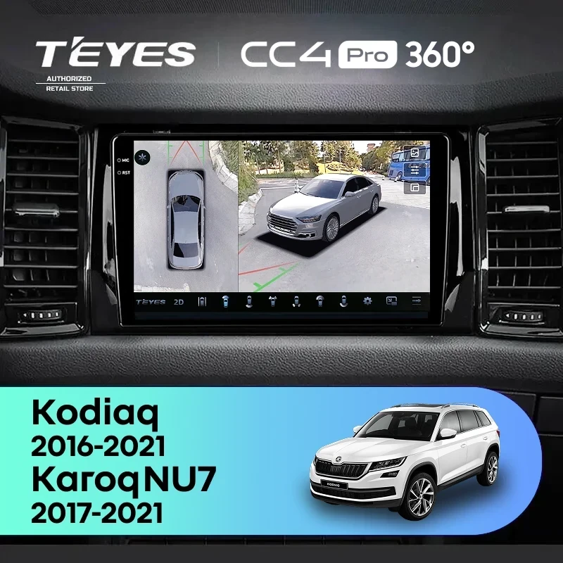 Штатная магнитола Teyes CC4 Pro 360 12/256 Skoda Kodiaq (2016-2021) F2