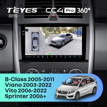 Штатная магнитола Teyes CC4 Pro 360 12/256 Mercedes-Benz Viano W639\W447 (2003-2022)