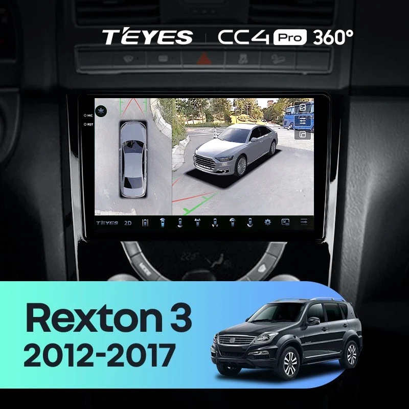 Штатная магнитола Teyes CC4 Pro 360 8/128 SsangYong Rexton Y290 3 (2012-2017)