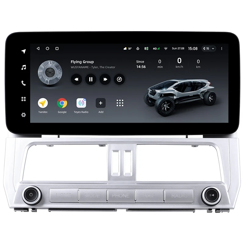 Переходная рамка Toyota Land Cruiser Prado 150 (2018-2020) (12,3")