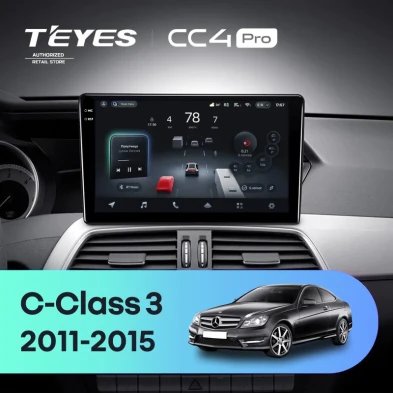 Штатная магнитола Teyes CC4 Pro 8/128 Mercedes-Benz C-Class W204 C204 S204 (2011-2015)