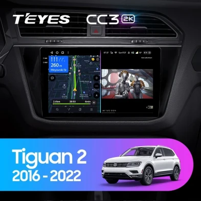 Штатная магнитола Teyes CC3 2K 4/64 Volkswagen Tiguan 2 (2016-2022) Тип-A