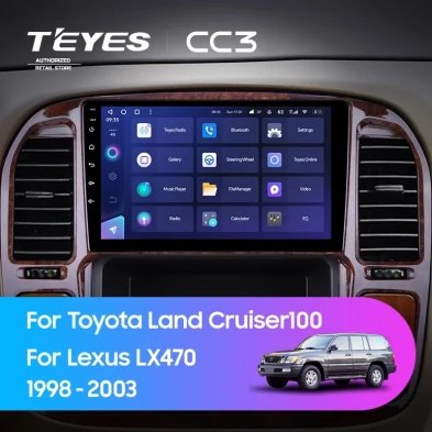 Штатная магнитола Teyes CC3 4/32 Toyota Land Cruiser 100 (1998-2003) F4