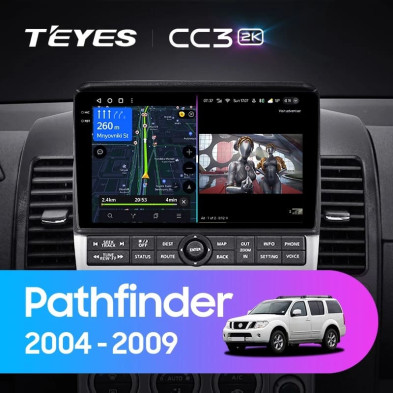 Штатная магнитола Teyes CC3 2K 360 6/128 Nissan Pathfinder R51 (2004-2009) F2