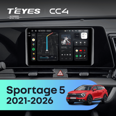 Штатная магнитола Teyes CC4 6/64 Kia Sportage 5 (2021-2026) F2