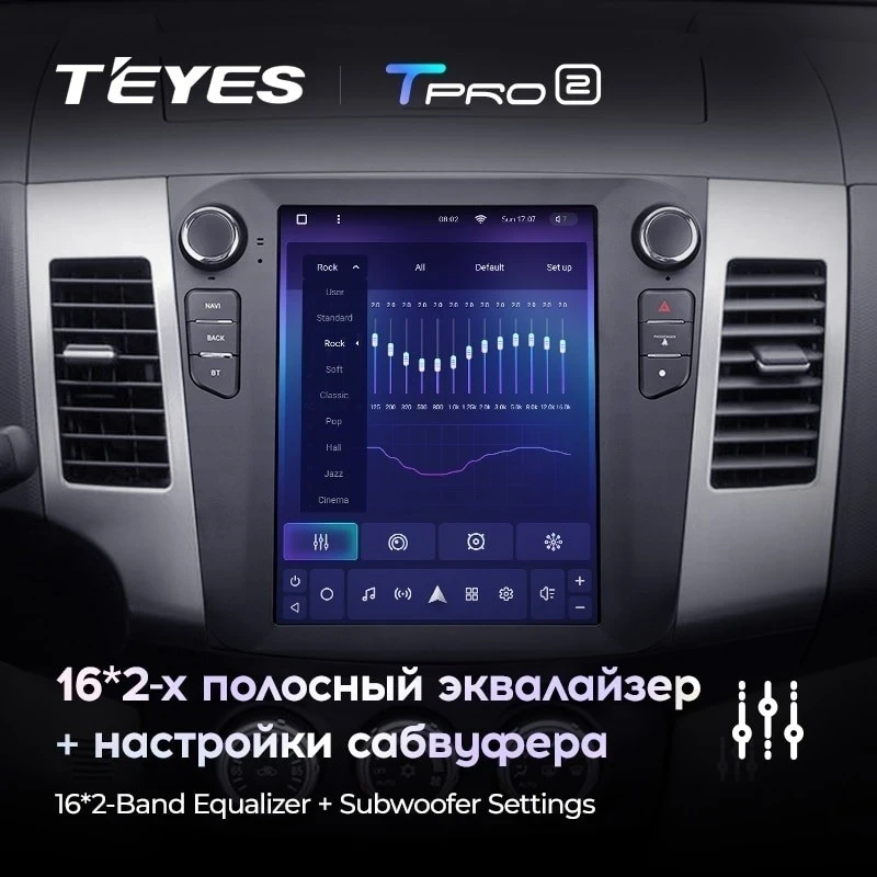 Штатная магнитола Tesla style Teyes TPRO 2 3/32 Citroen C-Crosser 1 (2007-2013) Тип-A