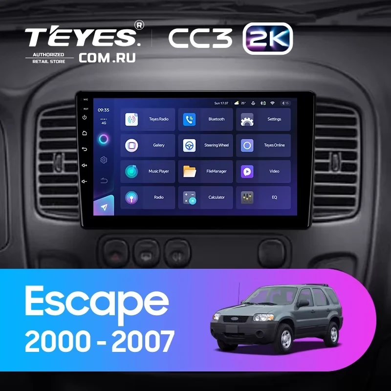 Штатная магнитола Teyes CC3 2K 4/32 Ford Escape (2000-2007)