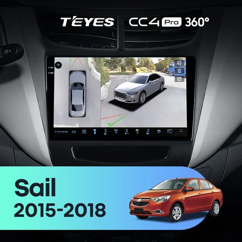 Штатная магнитола Teyes CC4 Pro 360 12/256 Chevrolet Sail (2015-2018)