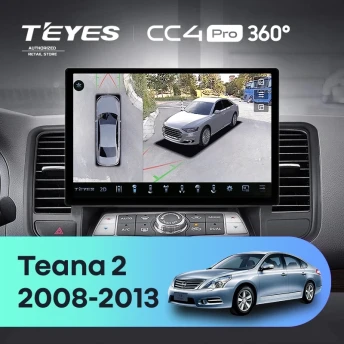 Штатная магнитола Teyes CC4 Pro 360 12/256 Nissan Teana J32 (2008-2013) Тип-A (11")