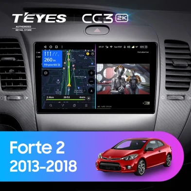 Штатная магнитола Teyes CC3 2K 4/32 Kia Forte 2 (2013-2018) F1 Тип-AB