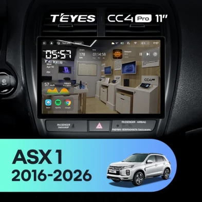 Штатная магнитола Teyes CC4 Pro 8/128 Mitsubishi ASX (2016-2026) Тип-B (11")