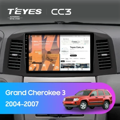 Штатная магнитола Teyes CC3 4/32 Jeep Grand Cherokee 3 WK (2004-2007) F1