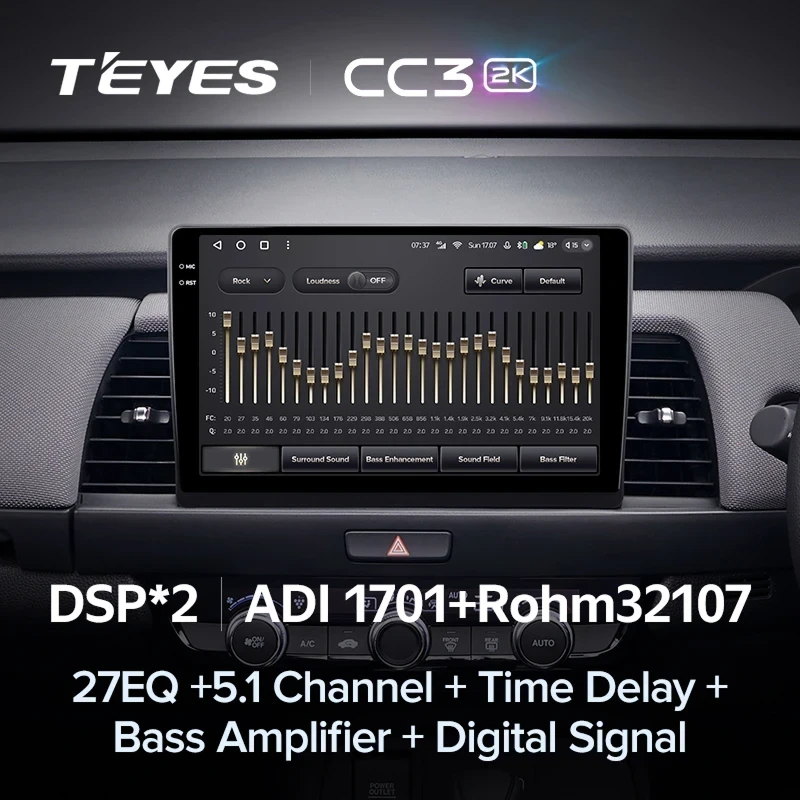 Штатная магнитола Teyes CC3 2K 4/32 Honda Fit 4 (2020-2024) Тип-A Правый руль