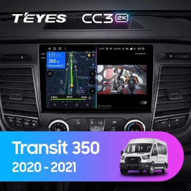 Штатная магнитола Teyes CC3 2K 360 6/128 Ford Transit 350 (2020-2021)
