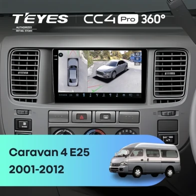 Штатная магнитола Teyes CC4 Pro 360 12/256 Nissan Caravan 4 E25 (2001-2012)
