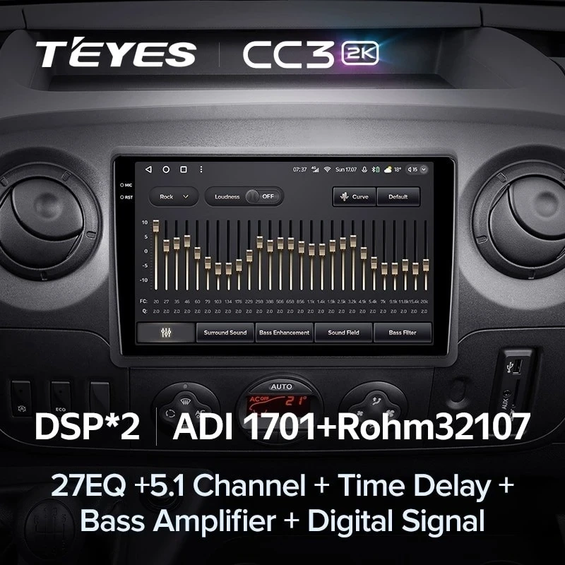 Штатная магнитола Teyes CC3 2K 360 6/128 Renault Master (2010-2019) F2