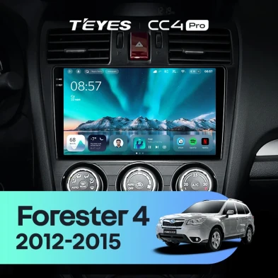 Штатная магнитола Teyes CC4 Pro 12/256 Subaru Forester 4 SJ (2012-2015) Тип-B