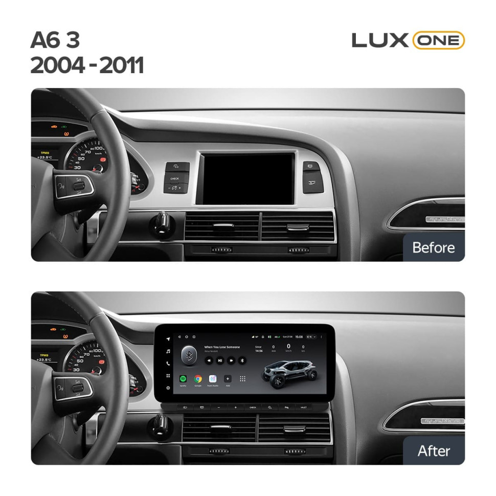 Переходная рамка Audi A6 3 C6 (2004-2011) (12,3")