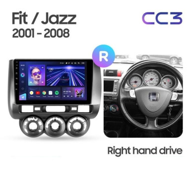 Штатная магнитола Teyes CC3 2K 4/64 Honda Jazz 1 (2001-2009)