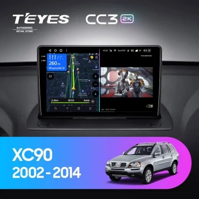 Штатная магнитола Teyes CC3 2K 4/64 Volvo XC90 (2002-2014) F1