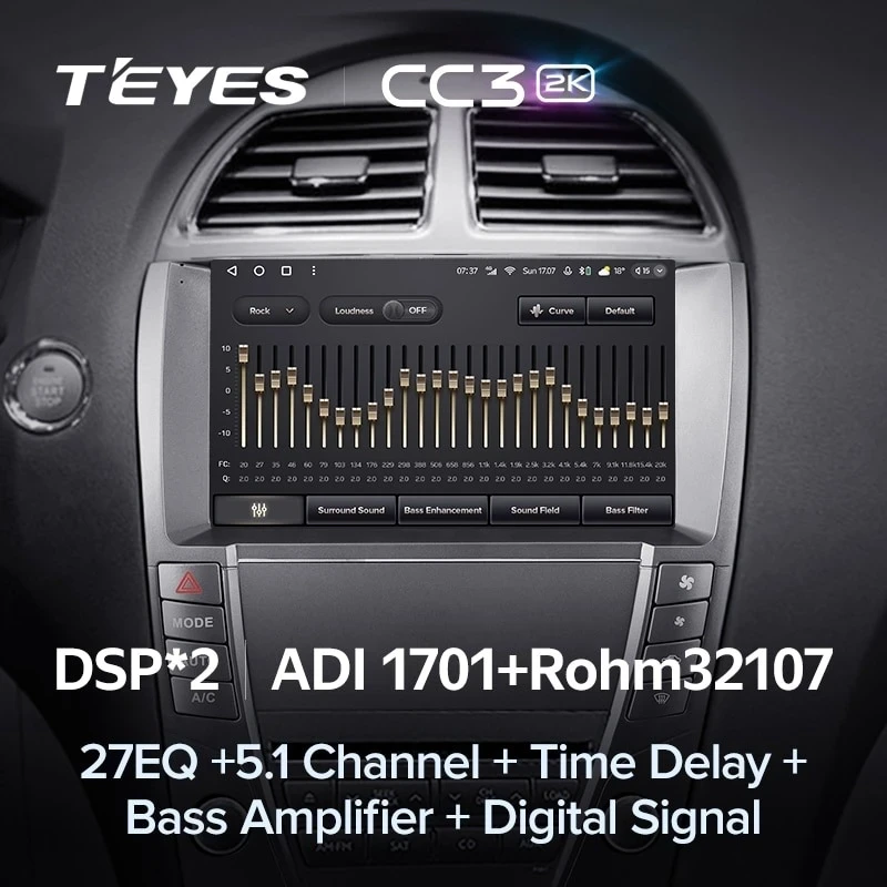 Штатная магнитола Teyes CC3 2K 4/32 Lexus ES350 5 XV40 (2006-2012) Тип-AB