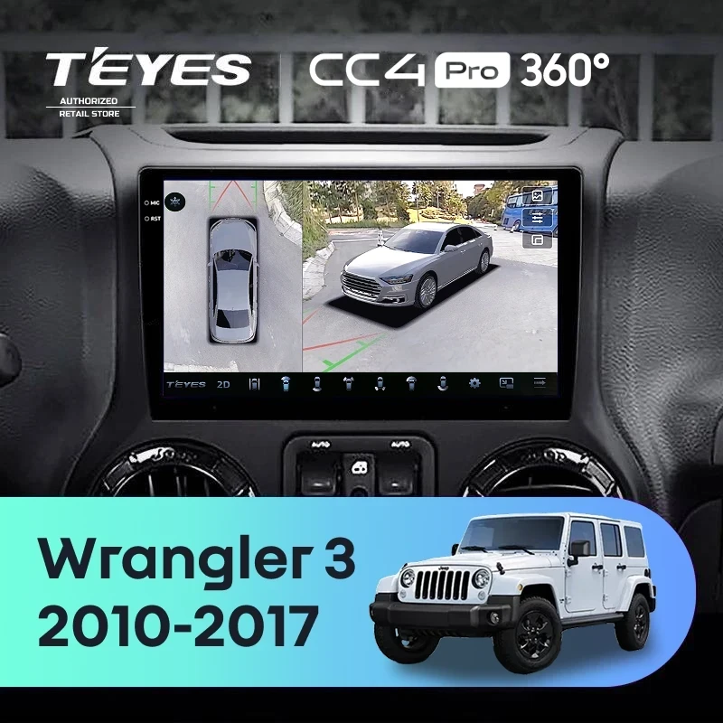 Штатная магнитола Teyes CC4 Pro 360 8/128 Jeep Wrangler 3 JK (2010-2017) L15