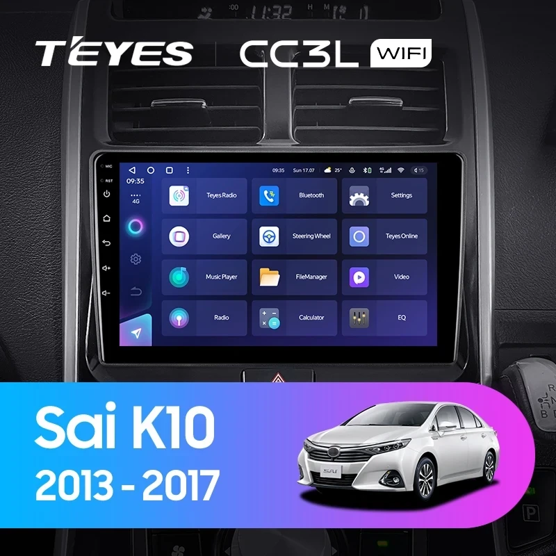 Штатная магнитола Teyes CC3L WiFi 2/32 Toyota Sai K10 (2013-2017)