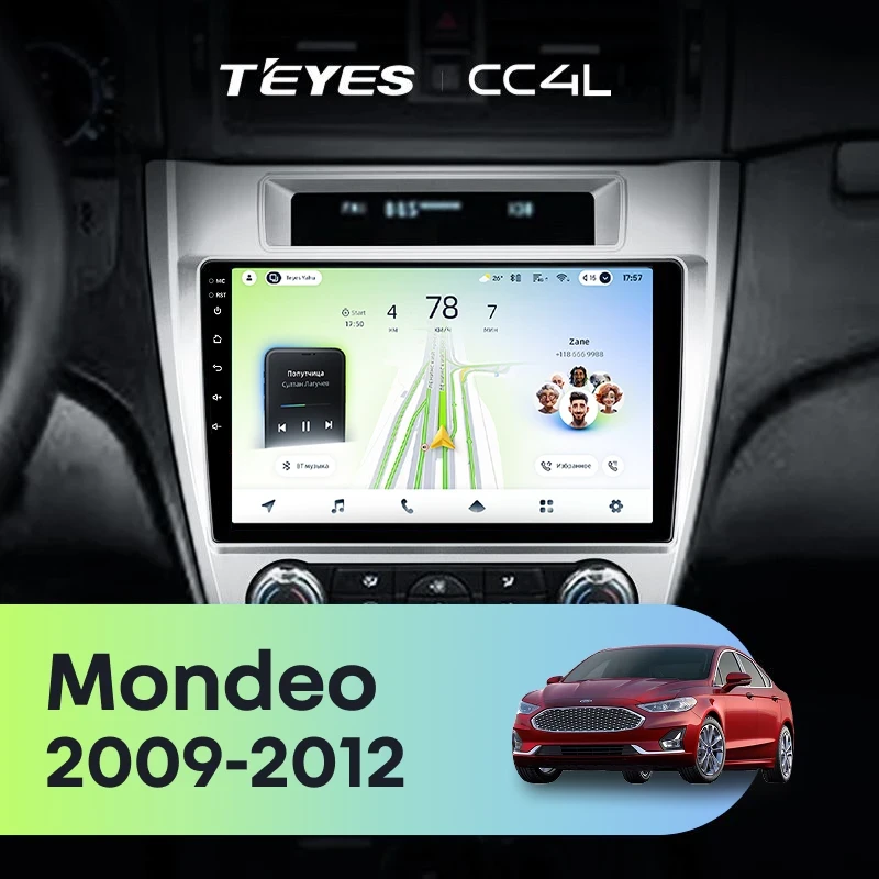 Штатная магнитола Teyes CC4L 4/64 Ford Mondeo (2009-2012) F3 (US EDITION)
