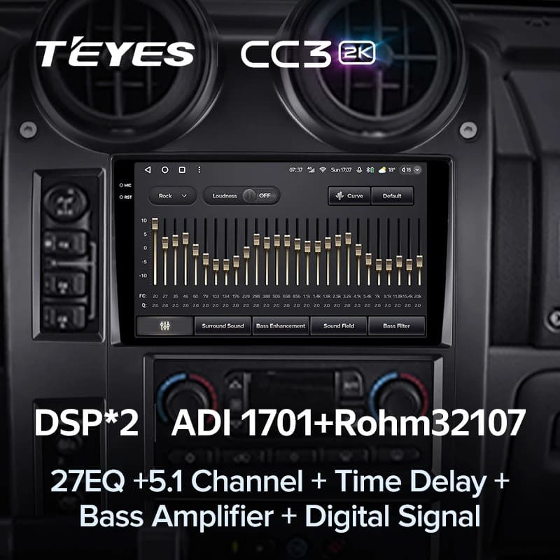 Штатная магнитола Teyes CC3 2K 4/32 Hummer H2 E85 (2002-2007)