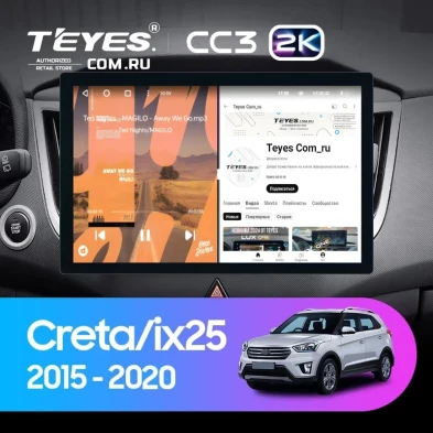 Штатная магнитола Teyes CC3 2K 4/32 Hyundai Creta (2015-2020) (13")