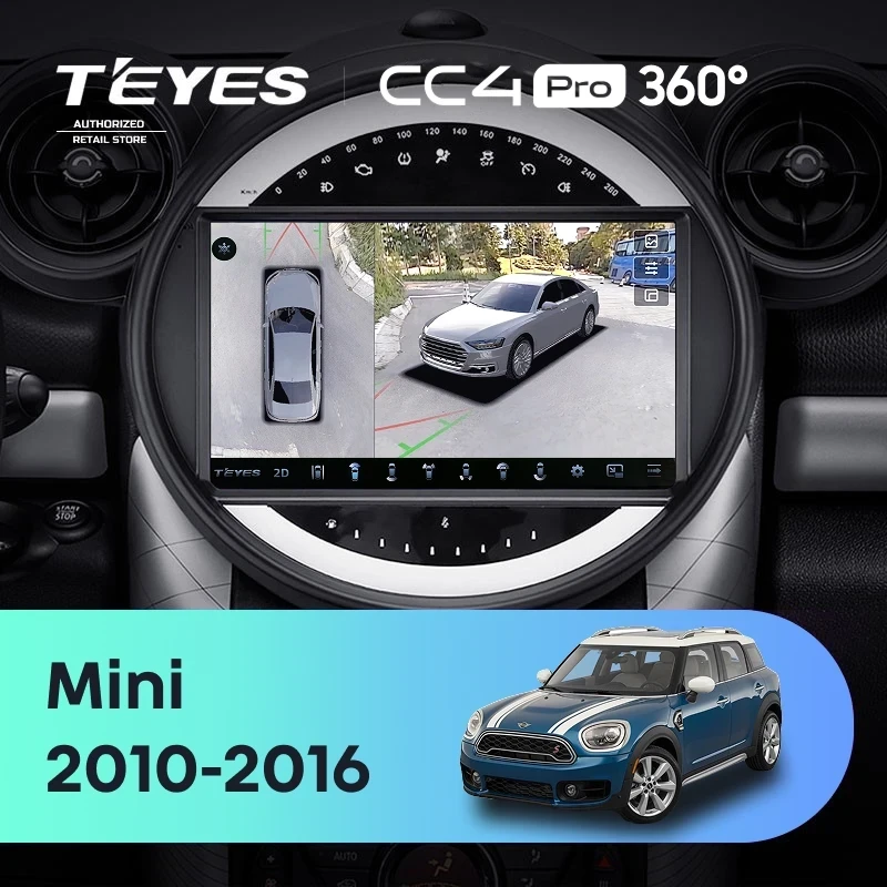 Штатная магнитола Teyes CC4 Pro 360 12/256 Mini Cooper (2010-2016) F2